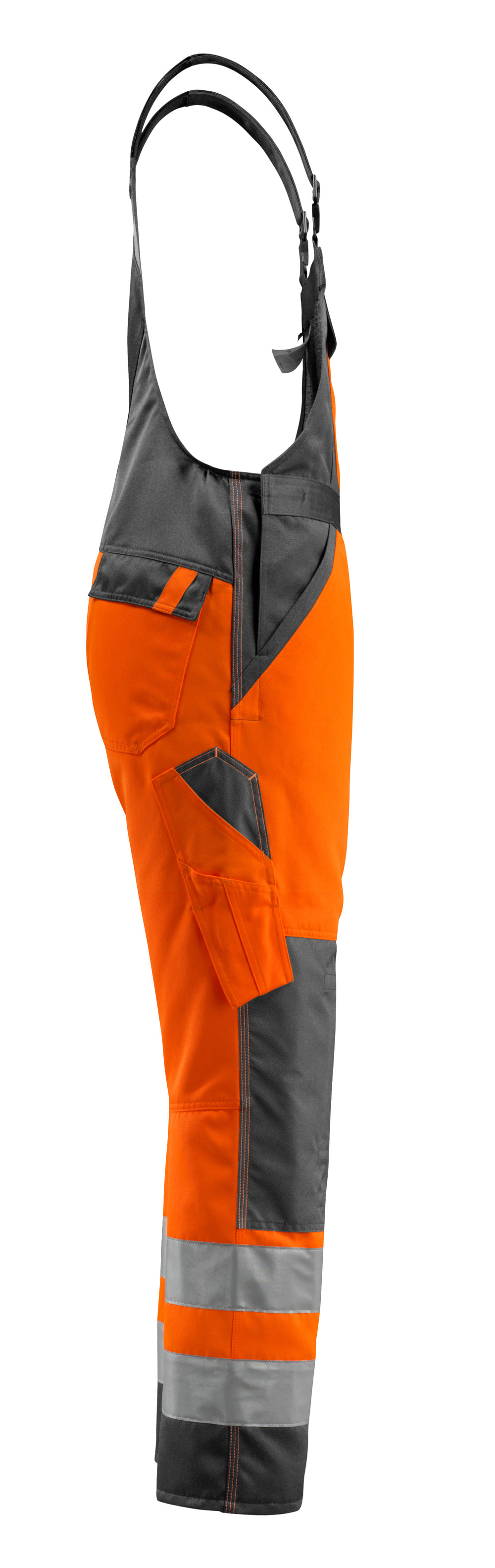 Latzhose mit Knietaschen SAFE LIGHT Hi-vis Orange/Dunkelanthrazit 82C62