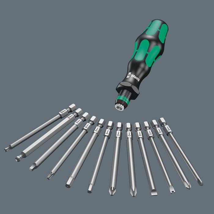 Bitsatz Kraftform Kompakt 41 11-teilig mit Rapidaptor-Schnellwechselfutter WERA