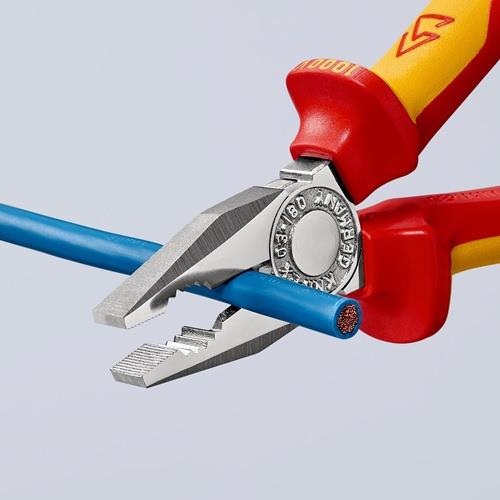 Kombizange L.160mm Mehrkomp.-Hüllen verchr.VDE KNIPEX