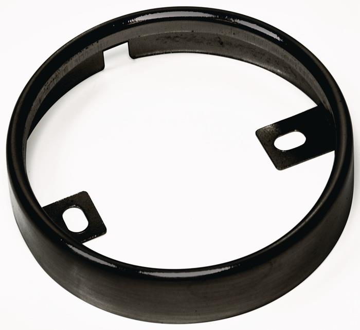 Aufbauring schwarz rund matt