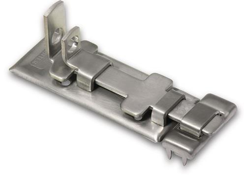 Panzer-Riegel L.100mm B.39mm VA Ösen-D. 10mm BURG-WÄCHTER