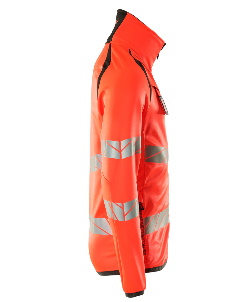 Fleecejacke ACCELERATE SAFE Hi-vis Rot/Dunkelanthrazit L
