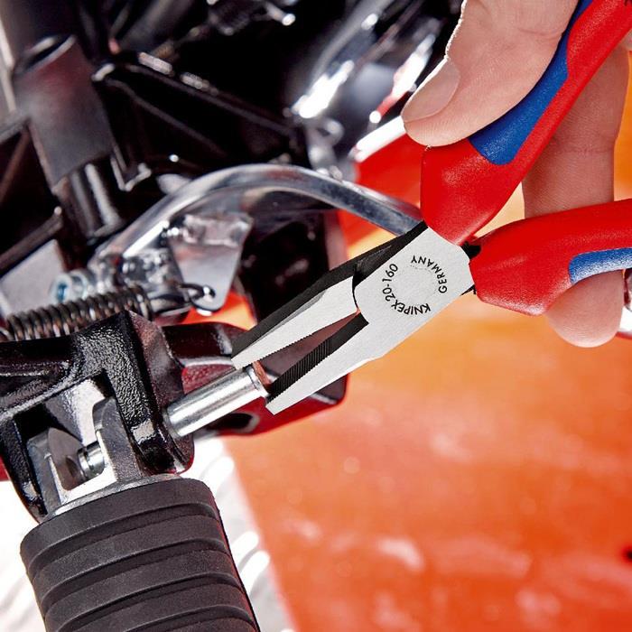 Flachzange Kopf poliert schwarz atramentiert KNIPEX