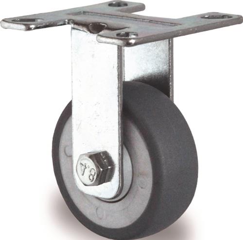 Bockrolle 100mm 100kg VG Kugell.77x67mm TECWERK