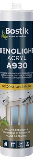 Füllspachtel RENOLIGHT ACRYL A930 weiß B2 n.DIN 4102 300ml BOSTIK