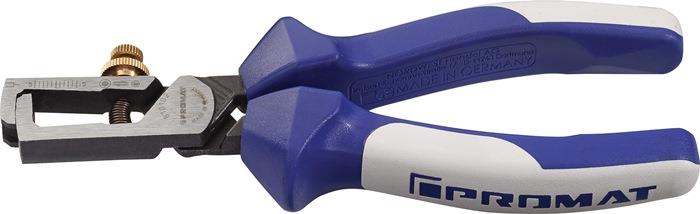 Abisolierzange Länge 160 mm poliert Mehrkomponentenhüllen mit Öffnungsfeder PROMAT
