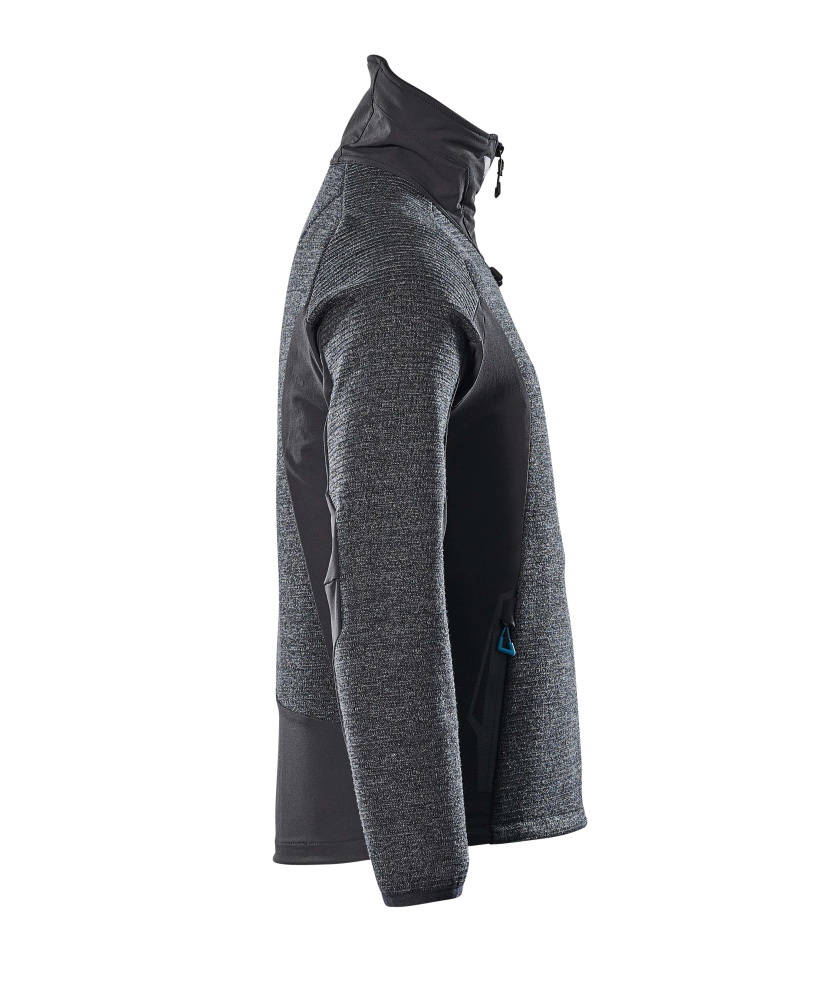 Strickjacke mit Reißverschluss ADVANCED Schwarz M