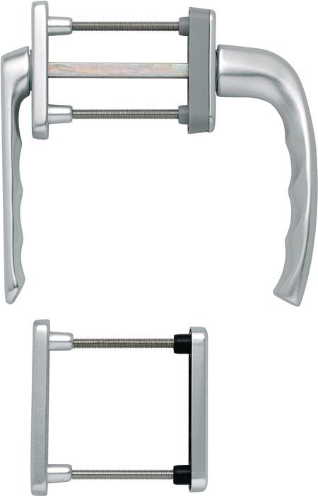 Balkongarnitur New York 099KH/961N/U10/… 63 73 mm Vierkant 7 mm F1 naturfarbig