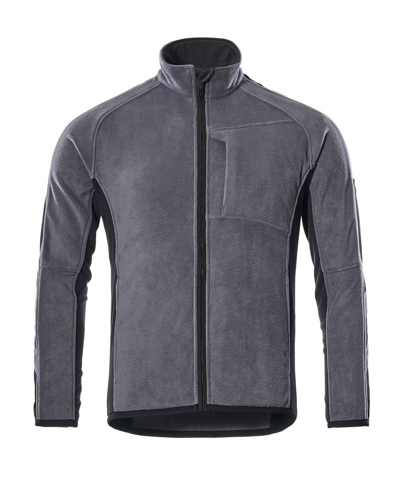 Fleecejacke UNIQUE Anthrazit/Schwarz XL
