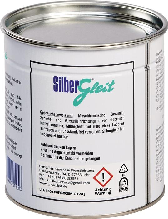 Trockengleitmittel Silbergleit 1000 ml Dose pastös