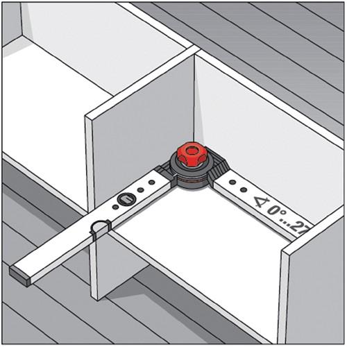 Winkelmessgerät WINKELSTAR Messber.0-270Grad Schenkel-L.150x100cm BMI