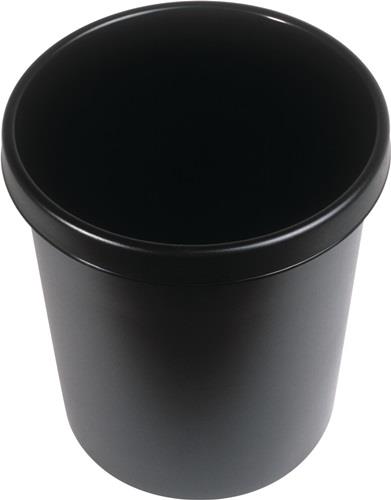Papierkorb 18l H331xØ315mm m.Griffrand Ku.schwarz