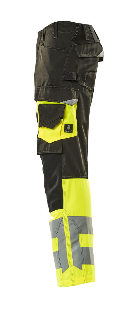 Hose mit Knietaschen SAFE SUPREME Schwarz/Hi-vis Gelb 82C48