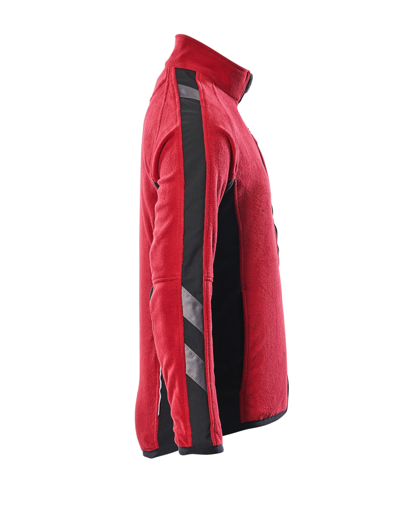 Fleecejacke UNIQUE Rot/Schwarz XL