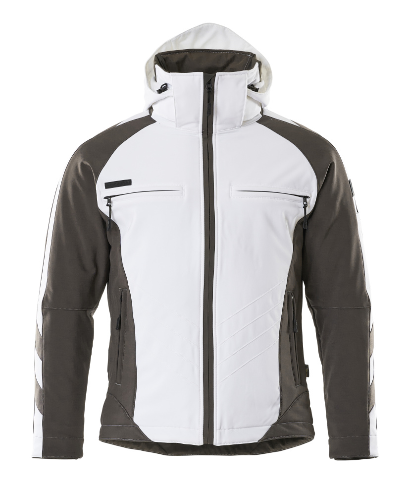Winterjacke UNIQUE Weiß/Dunkelanthrazit L