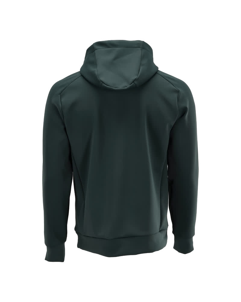 Fleece Kapuzenpullover CUSTOMIZED Waldgrün 2XL