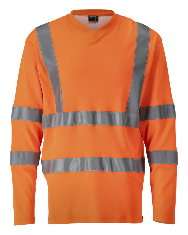 Langarmshirt SAFE CLASSIC Hi-vis Orange L