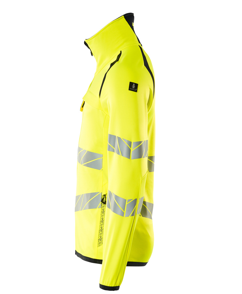 Fleecejacke ACCELERATE SAFE Hi-vis Gelb/Schwarzblau L