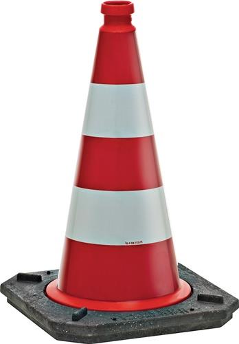 Leitkegel H.510mm 2-tlg.Folienart RA1 Folie G.2,9kg WEMAS