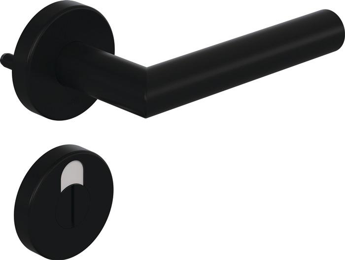 Rosettengarnitur 162PBR02.230 HEWI 90 tiefschwarz matt 90m