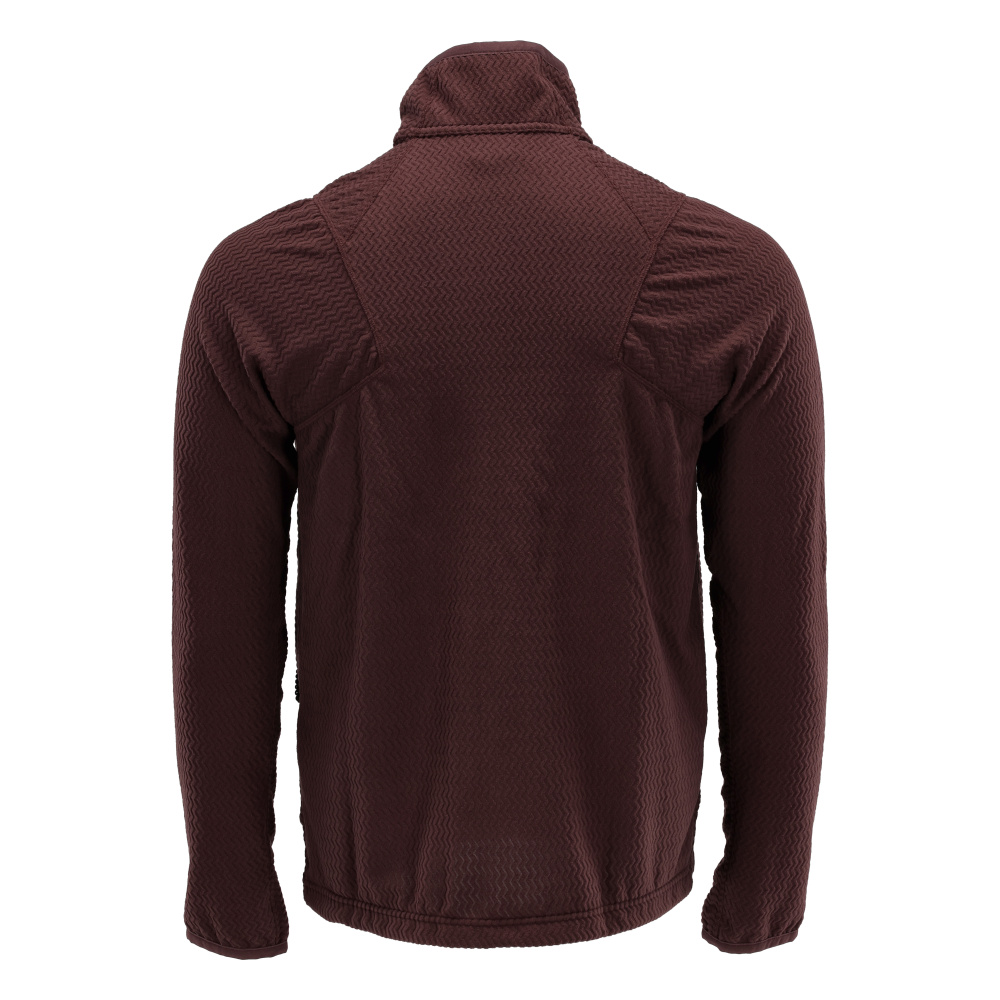 Microfleece Pullover mit Reißverschluss CUSTOMIZED Bordeaux 4XL