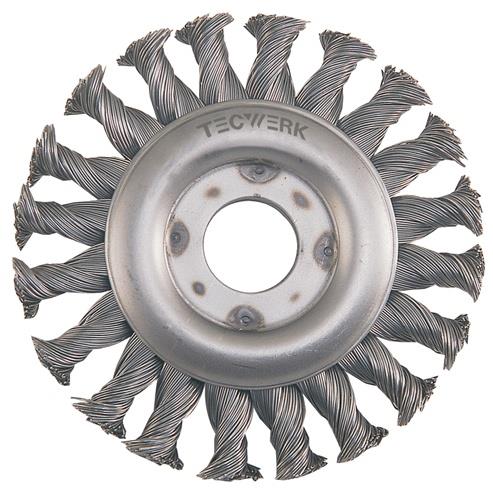 Rundbürste D.115mm Drahtstärke 0,5mm STA 12mm 12500min-¹ TECWERK