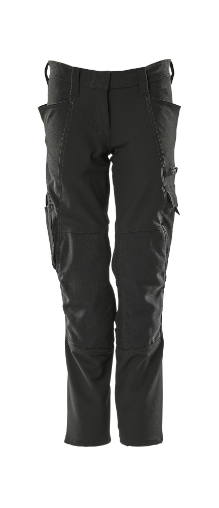 Damen-Passform PEARL Hose mit Knietaschen ACCELERATE Schwarz 76C34