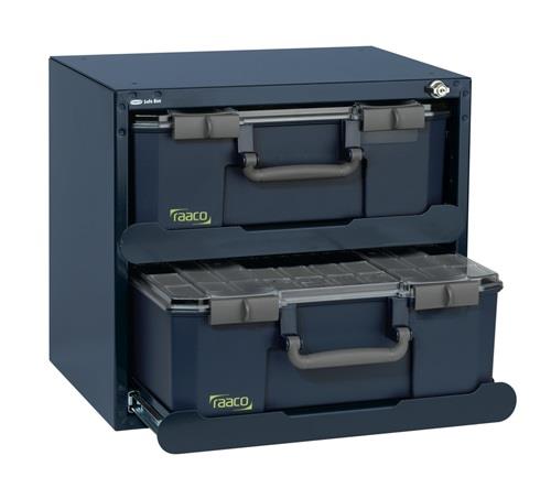 Tresor B.451xT.330xH.403mm m.Schloss u.Teleskopschienen SafeBox 150x2 (bestückt)