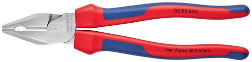 Kraftkombizange L.225mm verchr.Comfort-Griff KNIPEX
