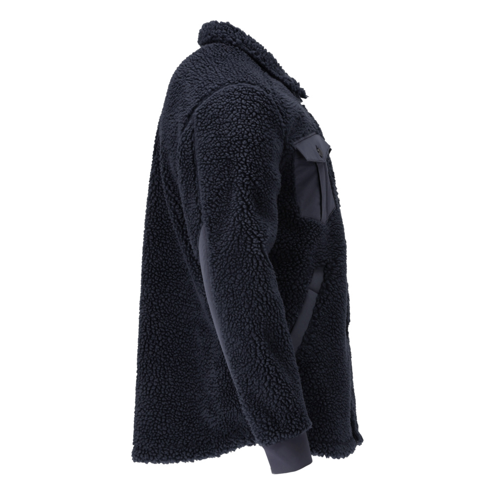Faserpelz Hemd CUSTOMIZED Schwarzblau XL