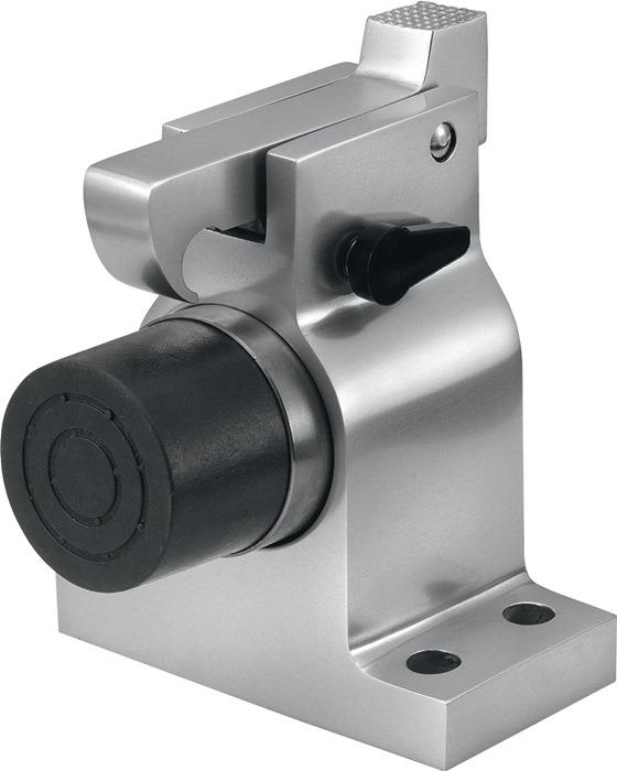 Türfeststeller Bodenmontage 1010.02 silberfarbig lackiert