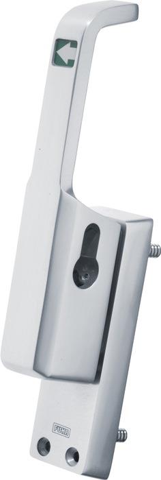 Türtreibriegel 982 Leichtmetall 23 mm Rundstange 10 mm DIN links