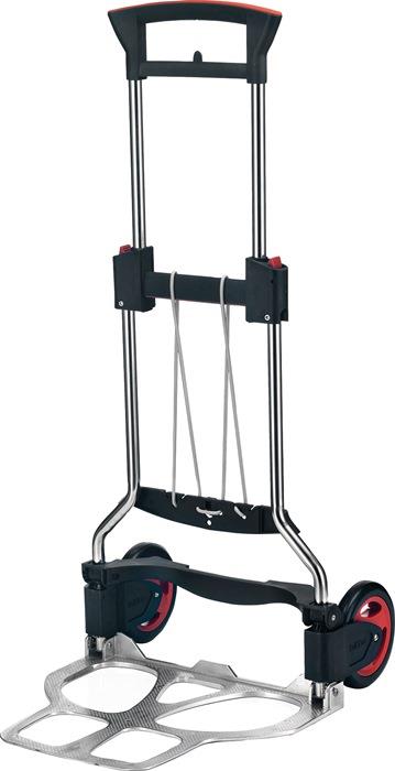 Transportkarren klappbar Edelstahl Aluminium Höhe 1130 mm Schaufellänge 410 mm Schaufelbreite 490 mm Tragfähigkeit 125 kg RUXXAC