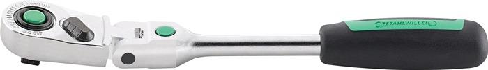 Gelenkknarre 416QR 1/4 ″ Anzahl Zähne 80 Länge 170 mm 2-Komponentengriff STAHLWILLE