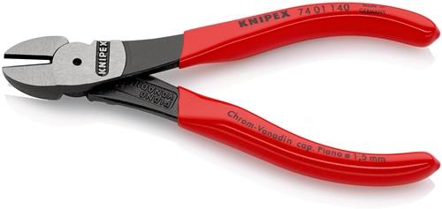 Kraftseitenschneider L.140mm pol.Form 0 Ku.-Überzug KNIPEX