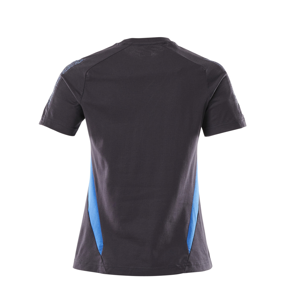 Damen-Passform T-Shirt ACCELERATE Schwarzblau/Azurblau 4XLONE