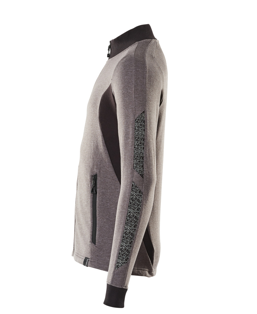 Sweatshirt mit Reißverschluss ACCELERATE Dunkelanthrazit/Schwarz 3XLONE