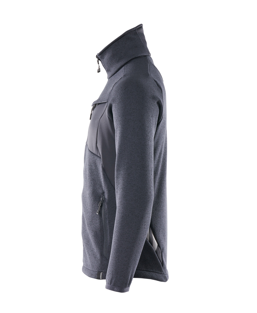 Strickpullover mit Reißverschluss ACCELERATE Schwarzblau XL
