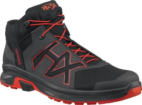 Freizeitschuh CONNEXIS Go GTX mid Gr.8(42) schwarz/rot Mikrofaser/Textil