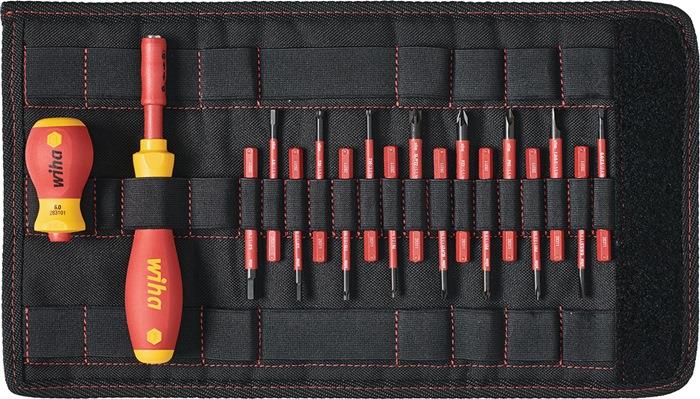 Schraubendrehersatz SlimVario® mit Wechselklingen VDE isoliert 18-teilig Schlitz / PH / PZD / TORX® / I-6-KT. / (+/- SL/PZD)