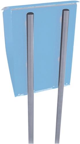 Briefkastenständer Univ. 150 z. Einbetonieren VA Edelstahl BURG-WÄCHTER