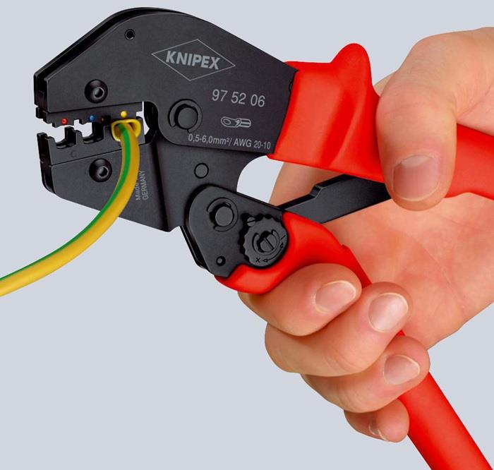 Crimpzange Länge 250 mm 0,25 - 6 (AWG 23 - 10) mm²