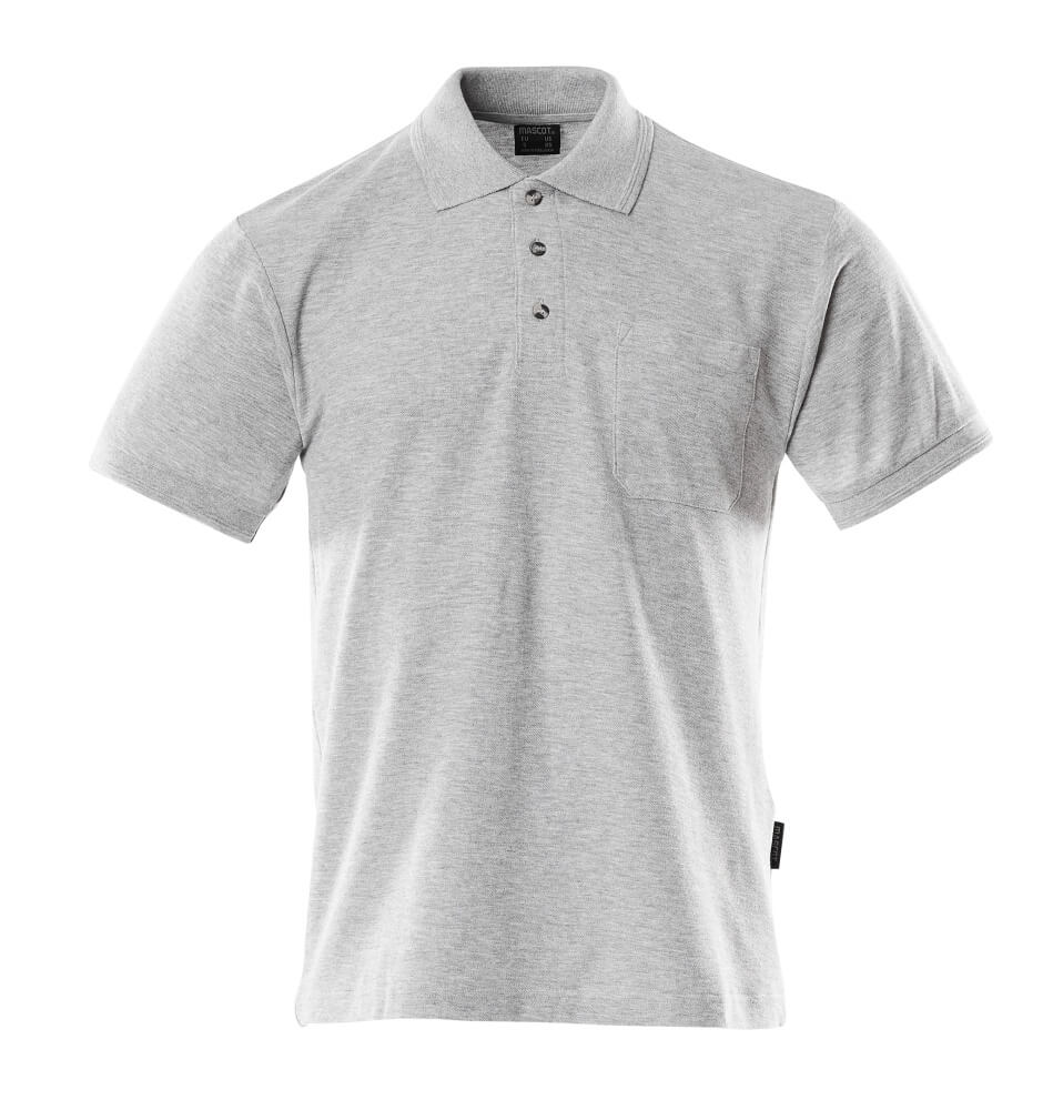 Polo-Shirt mit Brusttasche CROSSOVER Grau-meliert 2XL
