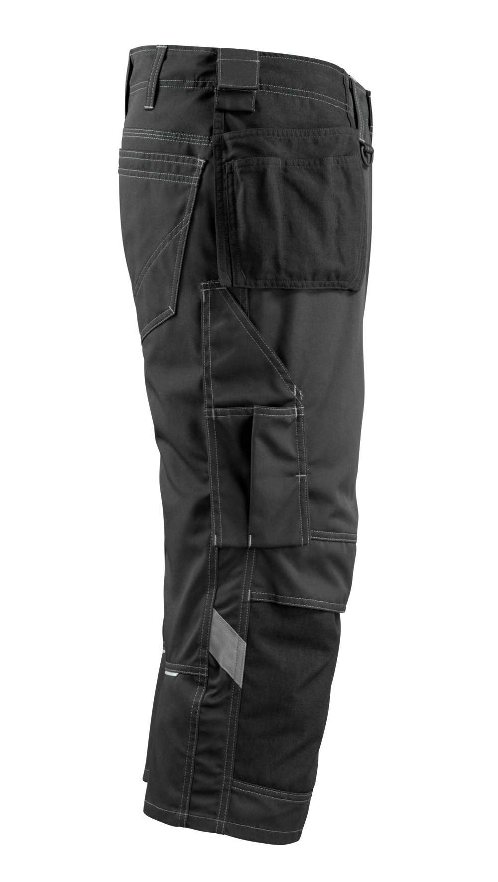 Dreiviertel-Hose mit Hängetaschen UNIQUE Schwarz C47