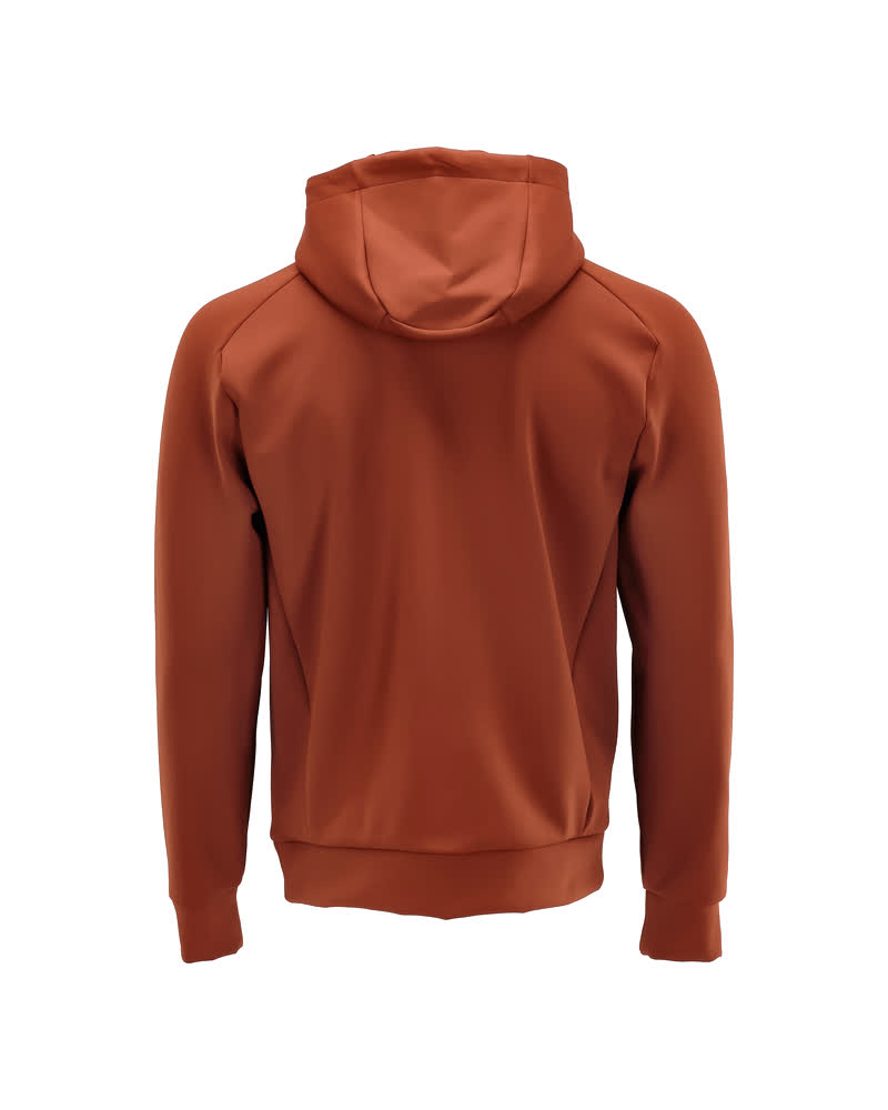 Fleece Kapuzenpullover CUSTOMIZED Herbstrot 2XL