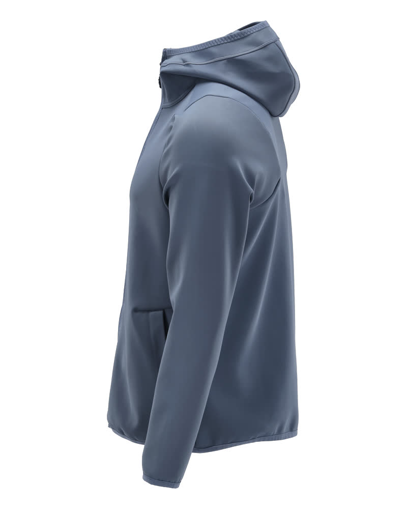 Fleecejacke mit Kapuze CUSTOMIZED Steinblau S
