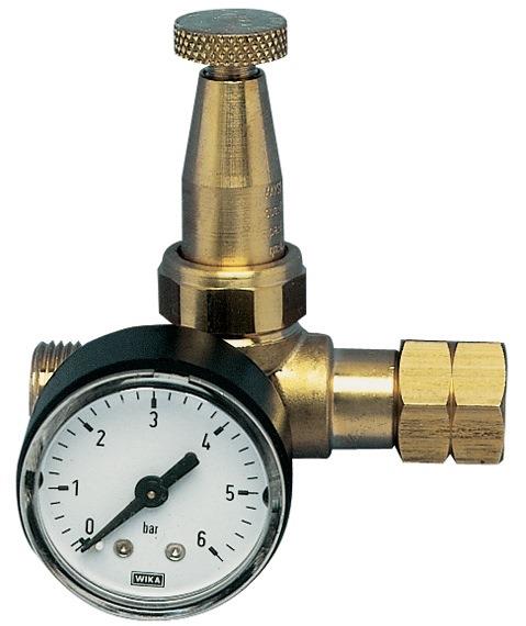 Propankleindruckregler Mini mit Manometer G 3/8″ LH