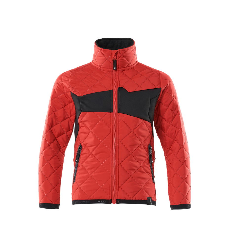 Thermojacke für Kinder ACCELERATE Verkehrsrot/Schwarz 104