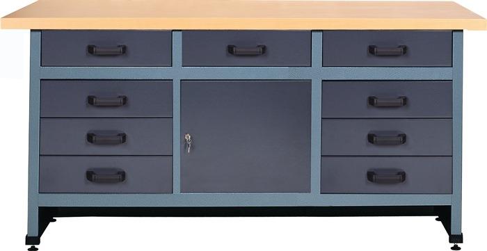 Werkbank B1700xT600xH840mm 9 Schubladen