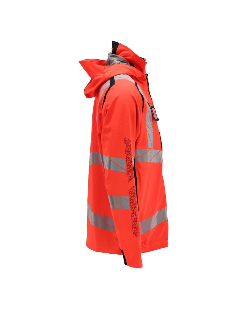 Hardshelljacke ACCELERATE SAFE Hi-vis Rot/Schwarzblau S